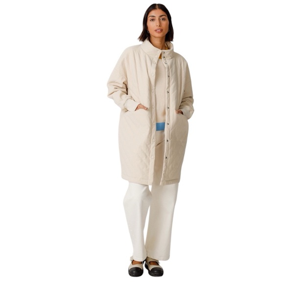 New SKFK Skunkfunk Nile Oversized Cream Coat Size US 6/EU 38 - Picture 1 of 16